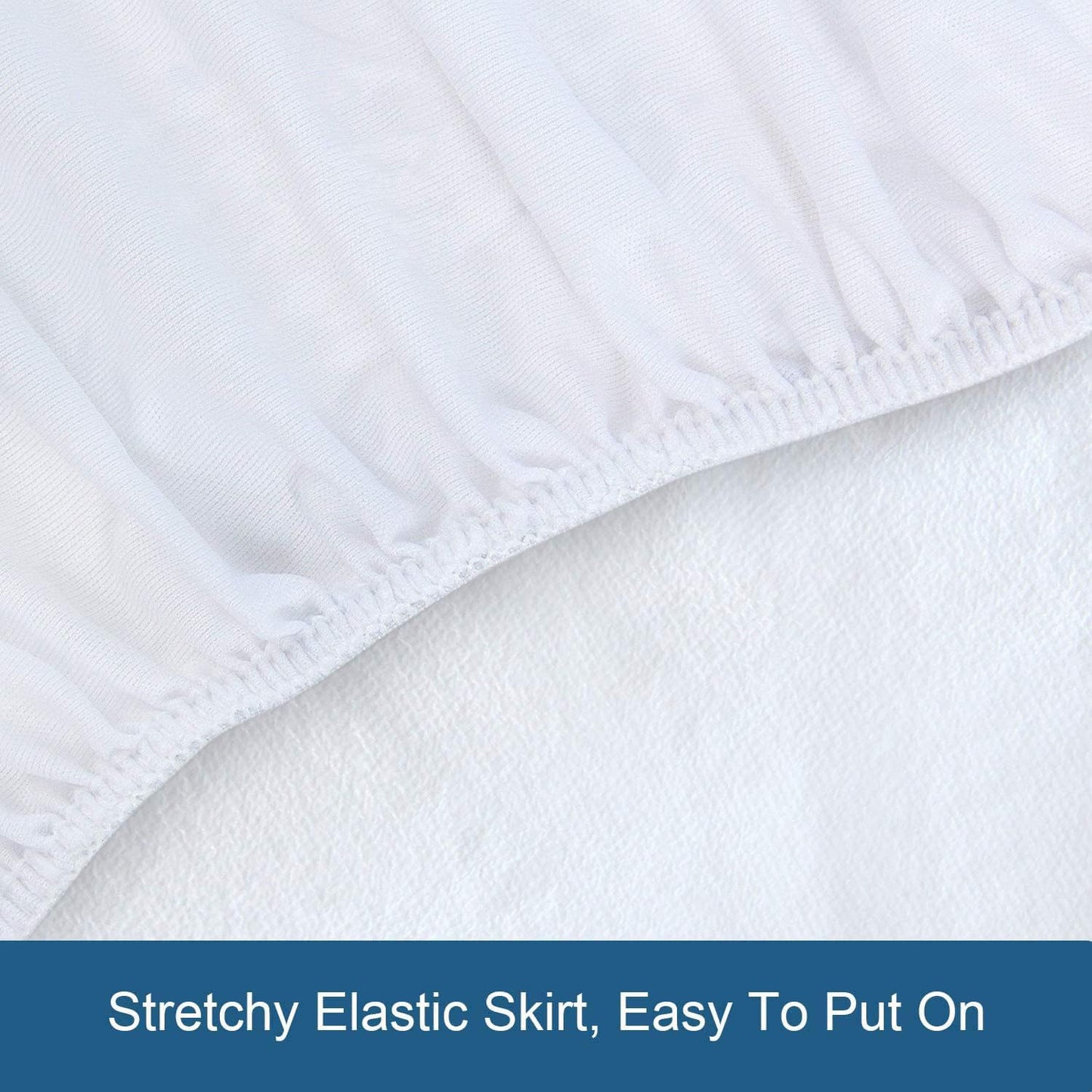 Gelbchu Queen Mattress Protector Waterproof Cover Absorbent Fitted Sheet up - 18'' Deep Pocket Mattress Cover Queen Size Bed Sheets, Terry Machine Wash Protection Mattress Protector
