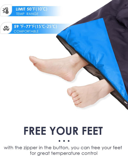 Gelbchu Sleeping Bags for Adults Backpacking Lightweight Waterproof- Cold Weather Sleeping Bag for Girls Boys Mens for Warm Camping Hiking Outdoor Travel Hunting with Compression Bags