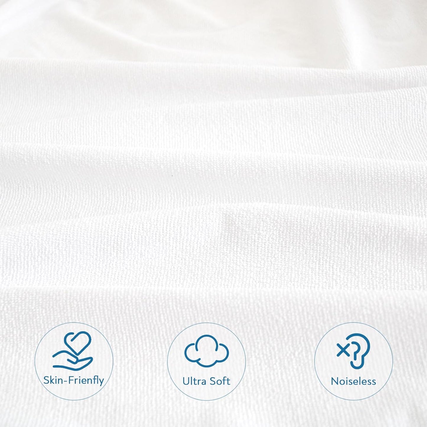 Gelbchu Queen Mattress Protector Waterproof Cover Absorbent Fitted Sheet up - 18'' Deep Pocket Mattress Cover Queen Size Bed Sheets, Terry Machine Wash Protection Mattress Protector