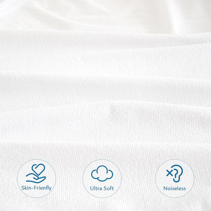 Gelbchu Queen Mattress Protector Waterproof Cover Absorbent Fitted Sheet up - 18'' Deep Pocket Mattress Cover Queen Size Bed Sheets, Terry Machine Wash Protection Mattress Protector